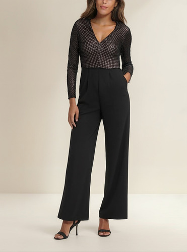 Palazzo De Fiesta Calvin Klein Talla 10 Negro 10