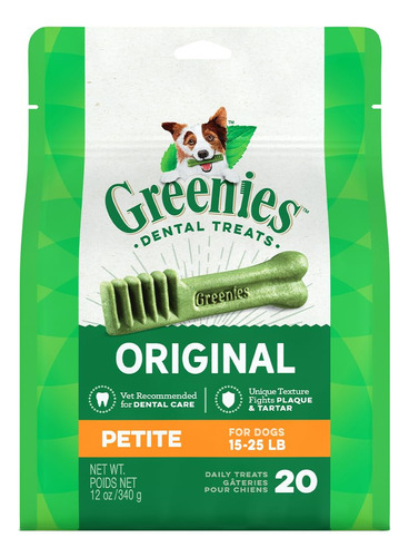 Golosinas Para Perros Greenies Original Petite Dental Care,