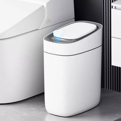 Botes de basura con sensor de movimiento con tapas, botes de basura  automáticos de cocina sin contacto de 3 galones (10 L) con tapa para baño,  sala de