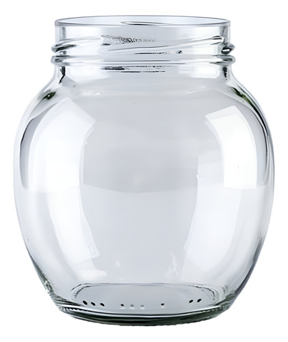 Tarro Vidrio Bola Esfera 350 Ml (c/tapa) - 12 Pza