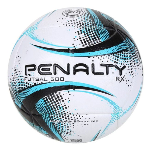 Imagem 1 de 2 de Bola De Futsal Penalty Rx 500 Xxi - Branco E Azul