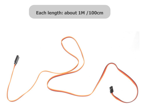10 Cables De Extensión De 1 M Y 100 Cm Para Futaba Jr