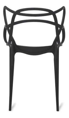 Silla de comedor Garden Life Allegra, estructura color negro, 4 unidades