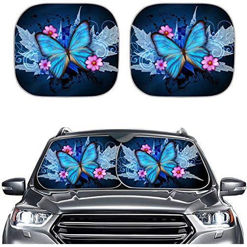 Butterfly Windshield Sun Shade For Car Suv Trucks Miniv...