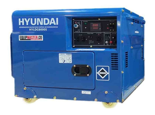 Planta Eléctrica Hyldg8000s Hyundai Cabinada 7000watt Máximo