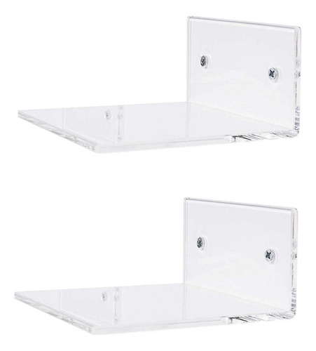 2 Piezas De Baño Pequeño 10cm Claro Flotante Pared