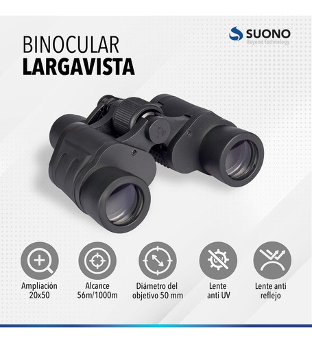 Imagen 3 de 10 de Binocular Largavista Prismaticos Mini Hd Caza Avistaje 1000m