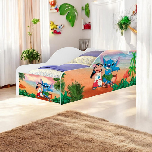 Cama Infantil Stitch Quarto De Menina Menino Com Colchão Lilys Home Moveis Decoração