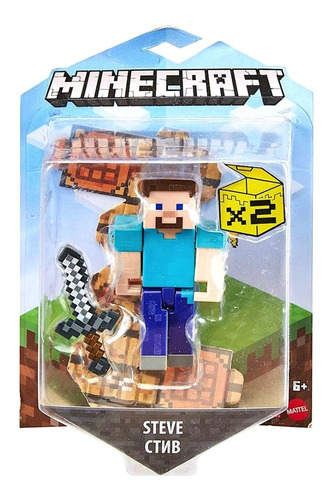 Steve Minecraft Craft-a-block Mattel