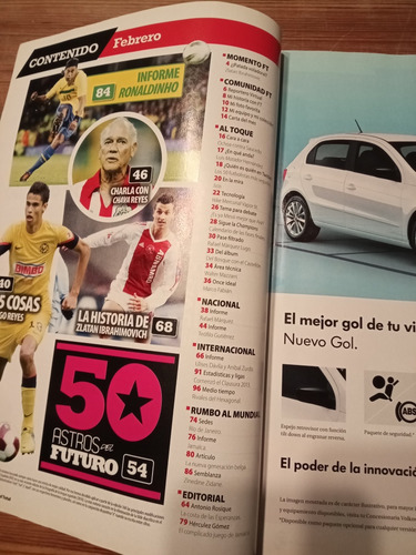 Revista Fútbol Total De México Febrero 2013 Ibrahimovic Rona (Usado)