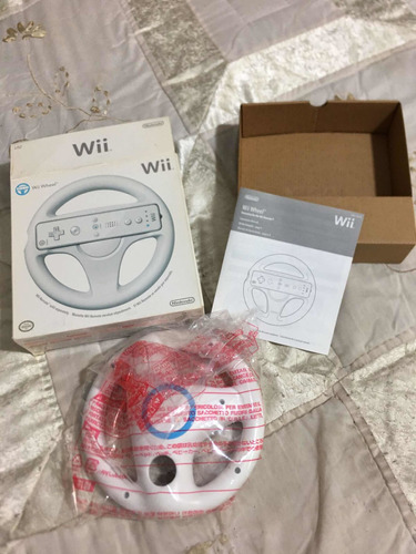 Nintendo Wii Volante Blanco