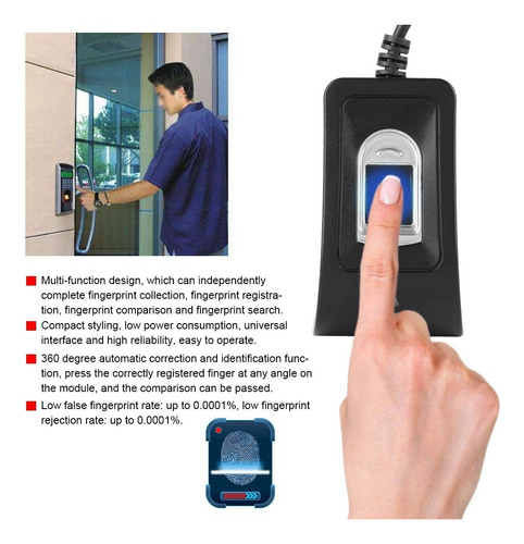 Imagen 5 de 10 de Finger Huella Reader Escáner Biométrico Usb Compacto