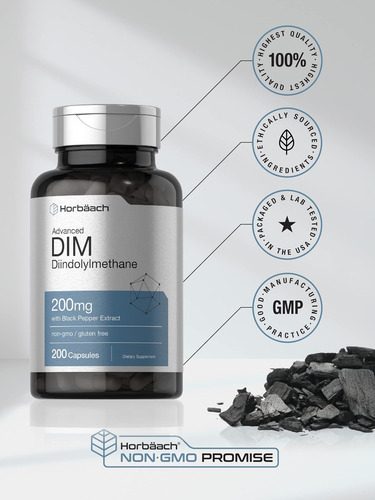 Suplemento Horbäach Dim 200 Mg | Diindolilmetano Avanzado |