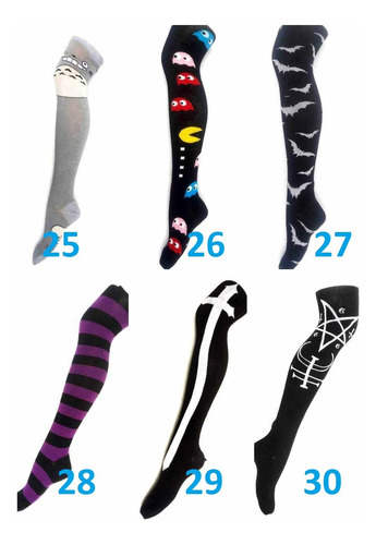 Medias Bucaneras Mujer Set 3 Pares Eleccion Estampado Comics