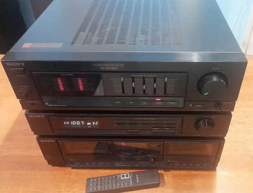 Amplificador Sony,sintonizador, Deck Cassett-impecable Negro 50 W (Usado)