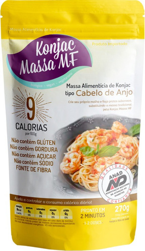 Kit 2x: Massa Konjac Tipo Cabelo De Anjo 270g