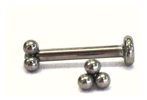 Labret Titanio Con Top Tribead