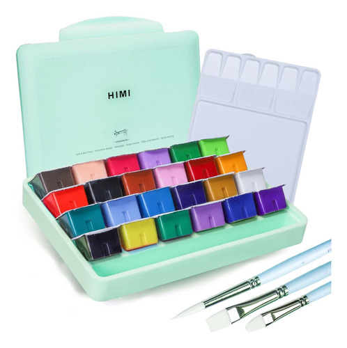 Himi Gouache - Juego De Pinturas De 24 Colores, 1.4 Onzas Lq