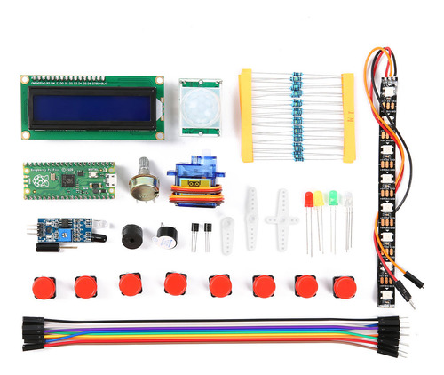 Kit Educacional Básico Raspberry Pi Pico Com Tutorial Full