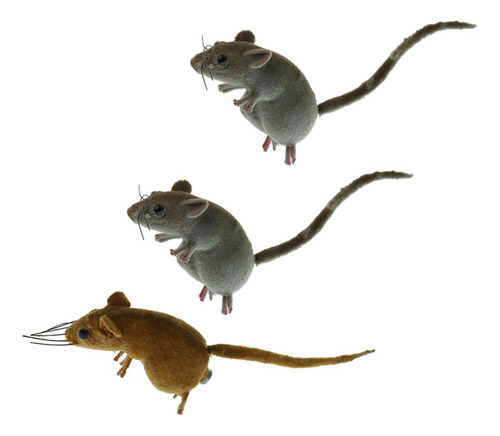 3x Ratón Del Ornamento Del Animalherramientas De