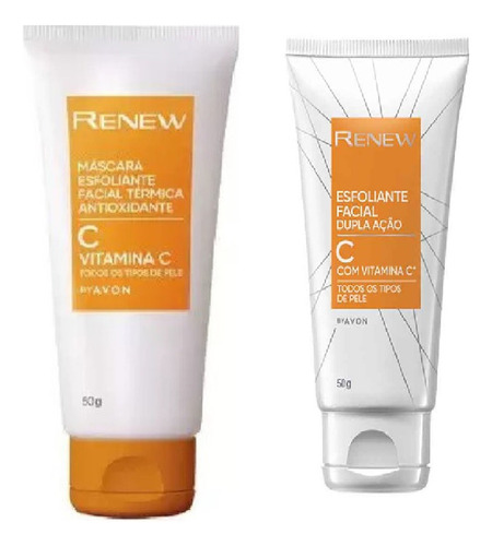 Máscara Esfoliante Facial Térmica Vitamina C Renew Avon