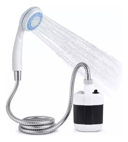 Ducha Recargable Portatil Camping Playa Exteriores Regadera Color Blanco