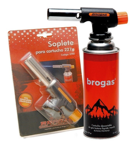 Imagen 2 de 4 de Soplete Brogas Flambeador Soldador Encender Fuego Calentar