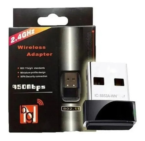 Mini Adaptador Wireless Usb Wifi 600mbps Nfe