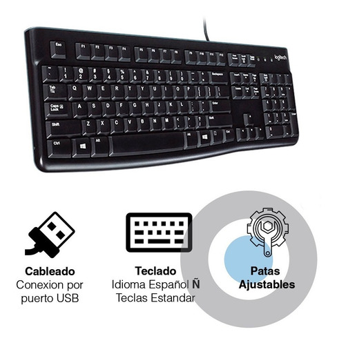 Teclado Logitech K120 Usb 920-004422