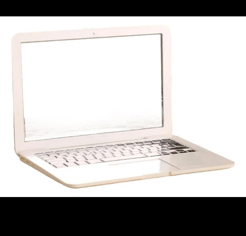 Espejo De Bolsillo Portatil En Forma De Lap Top Color Gris Gris