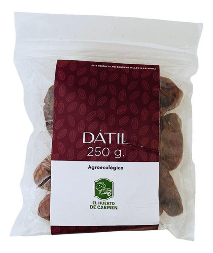 Dátil Agroecológico 250g El Huerto De Carmen