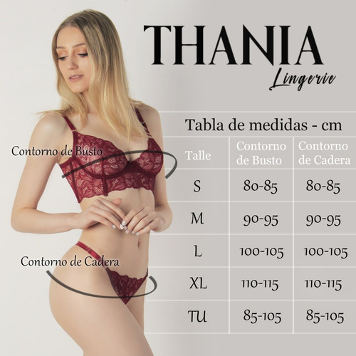 Imagen 6 de 6 de Conjunto De Ropa Interior Corpiño Aros Nude Con Negro Y Less