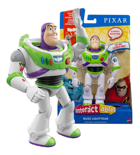 Imagem 2 de 9 de Boneco Articulado Falante Buzz Lightyear E Woody Toy Story