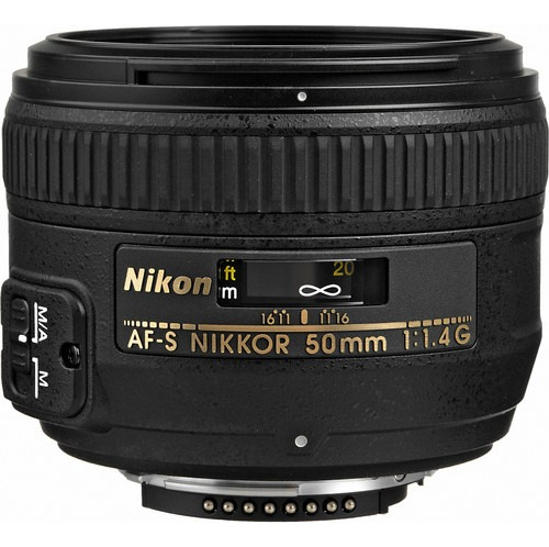 Lente Nikon 50mm F/1.4g Af-s Fx + Uv 58mm Nota Fiscal