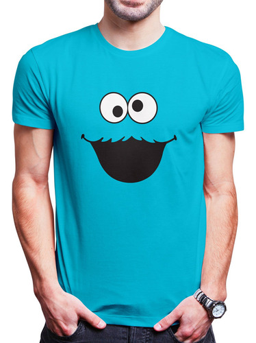 Polo Varon Cookie Monster Face (d0506 Boleto.store)