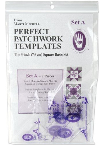 Perfect Patchwork Template-set - 3  Basic Square Set 7/...