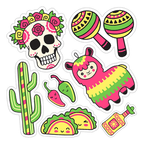 Pegatina Cabana Kt108 Día De Muertos, Diseño De Calav...