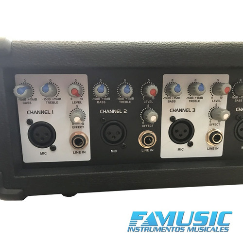 Imagen 3 de 10 de Consola Potenciada Sunset Jpb408cl 4 Canales 100w Liq#