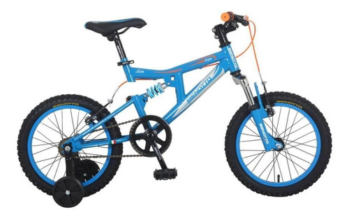 Bicicleta Niño Montaña Sniper R16 1v Acero Azul Gris Benotto