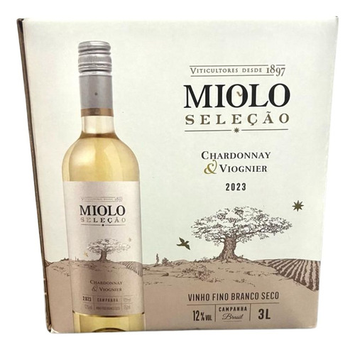 Vinho Branco Seco Miolo Seleção Especial Bag In Box 3 Litros