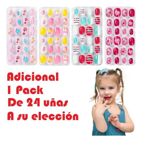 Juego Set De Manicure Para Niñas Pintura Uñas Escarcha Linfi