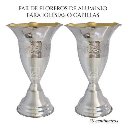 Imagen 3 de 8 de Floreros O Jarrones 50 Cm (par) Iglesia O Capilla