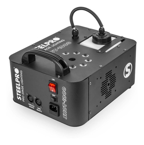 Imagen 1 de 7 de Maquina De Humo 1000w C/leds Steelpro Shot1000 Tiro Vertical