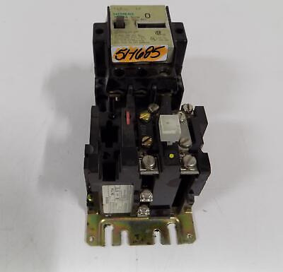 Siemens Size 0 Contactor Ssl Bo W/overload Relay Sa 11a Qpp