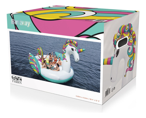 Isla Unicornio Inflable 590x404cm 6 Personas Bestway