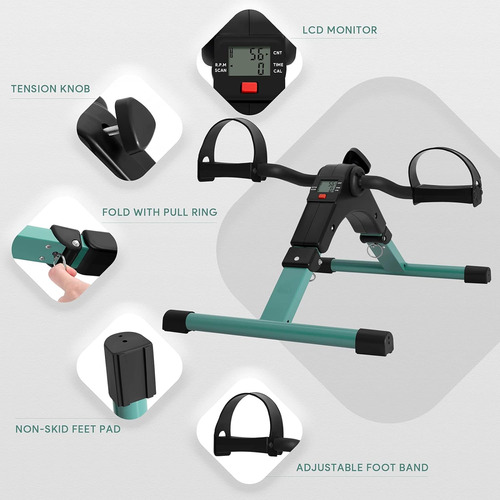 Ejercitador De Pedal Plegable - Mini Bicicleta De Ejerc...