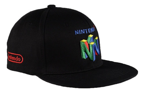 Gorra Nintendo 64 Snapback Bordado 3d Realzado Snap Caps 