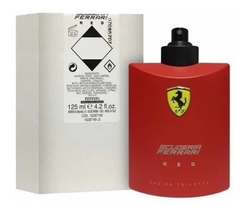 Perfume Ferrari Red 125ml Eau De Toilette Caixa Branca