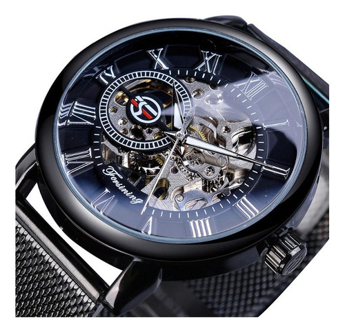 Reloj De Pulsera Mecánico Forsining Luxury Skeleton