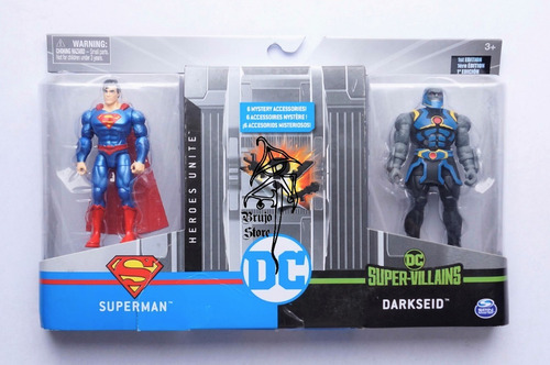 Dc Multiverse Spin Unite Superman Darkseid 10cm Brujostore (Usado)